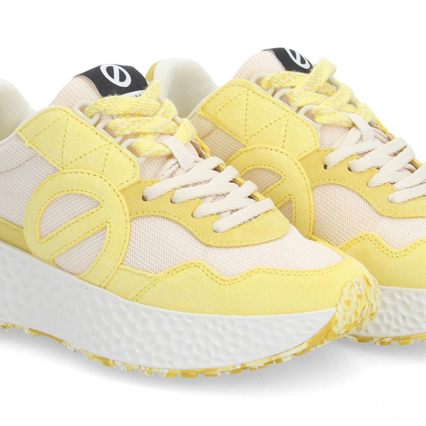 CARTER MILKSHAKE W - SUEDE/KNIT/SUED - JAUNE/BLANC CASSE/JAUNE BANANE